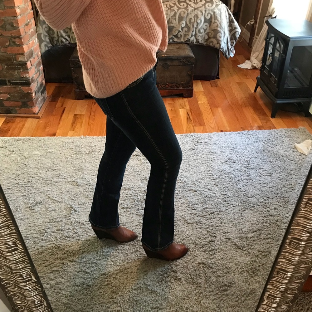 Gridlock denim baby boot jeans